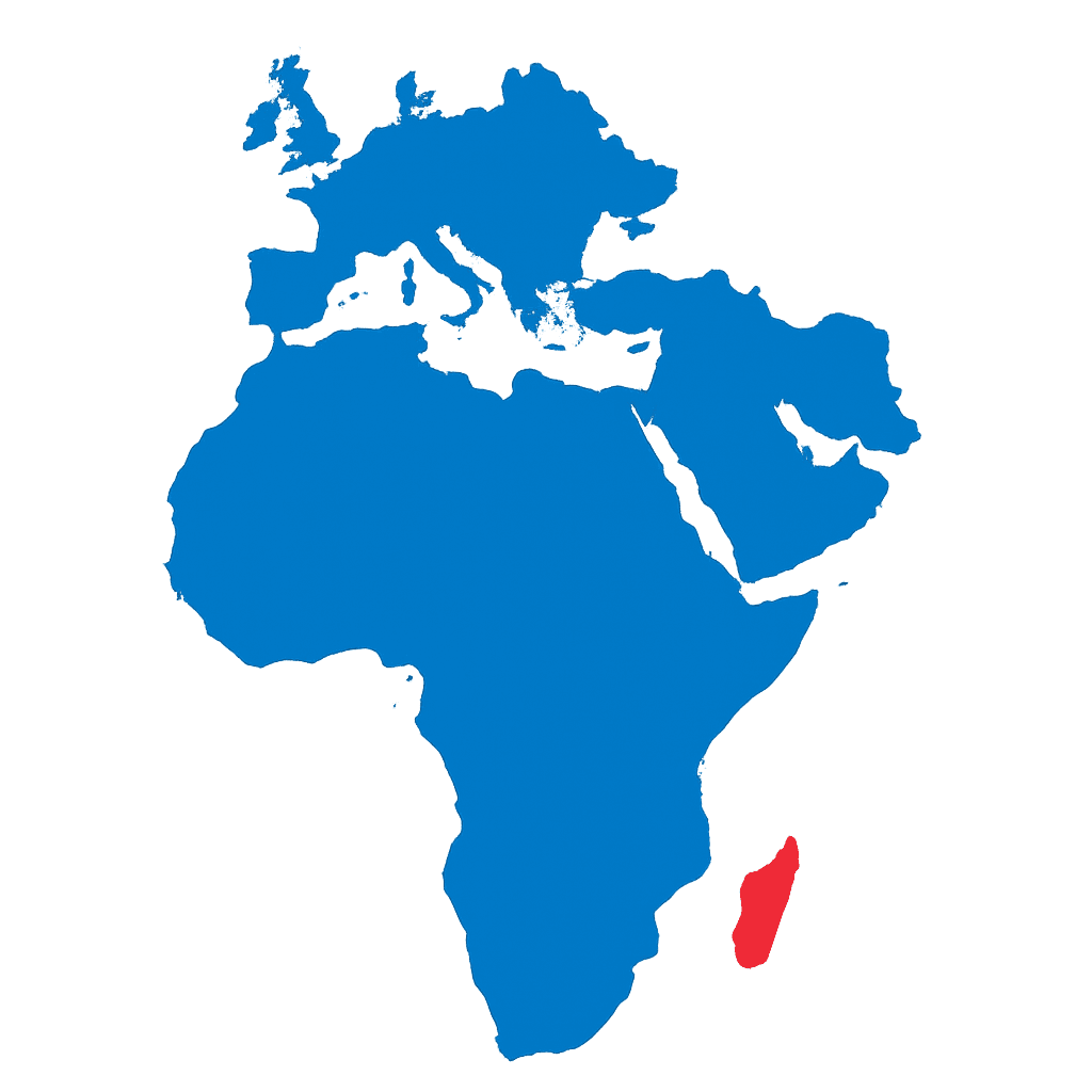 Map of the territory coverage