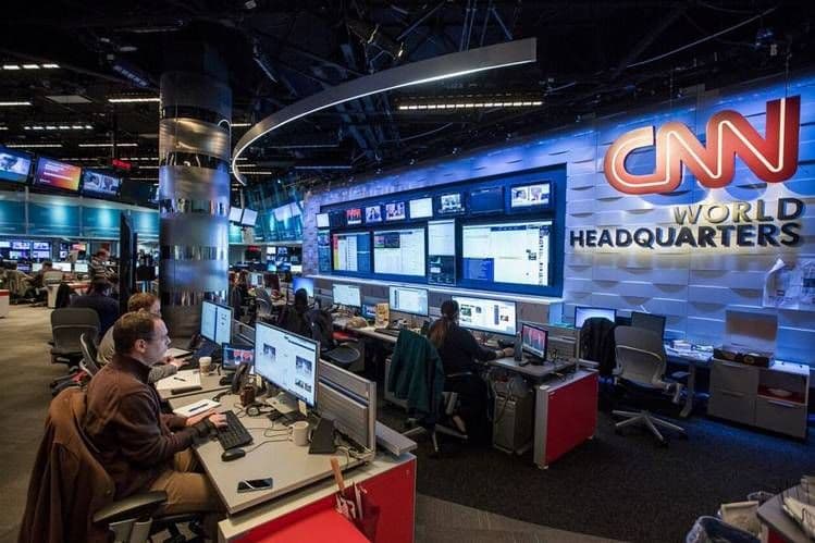 A professional television broadcast studio control room.